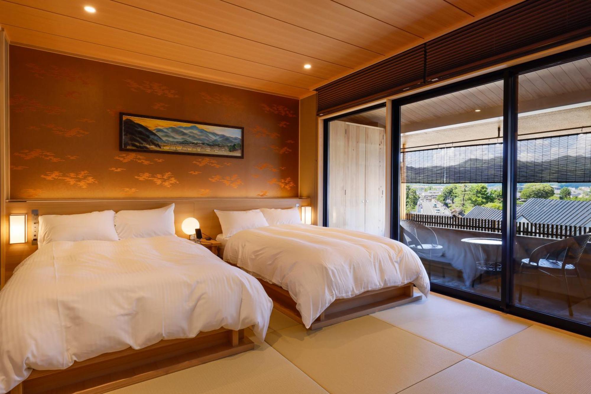 Kyoto Arashiyama Onsen Ryokan Togetsutei Ngoại thất bức ảnh