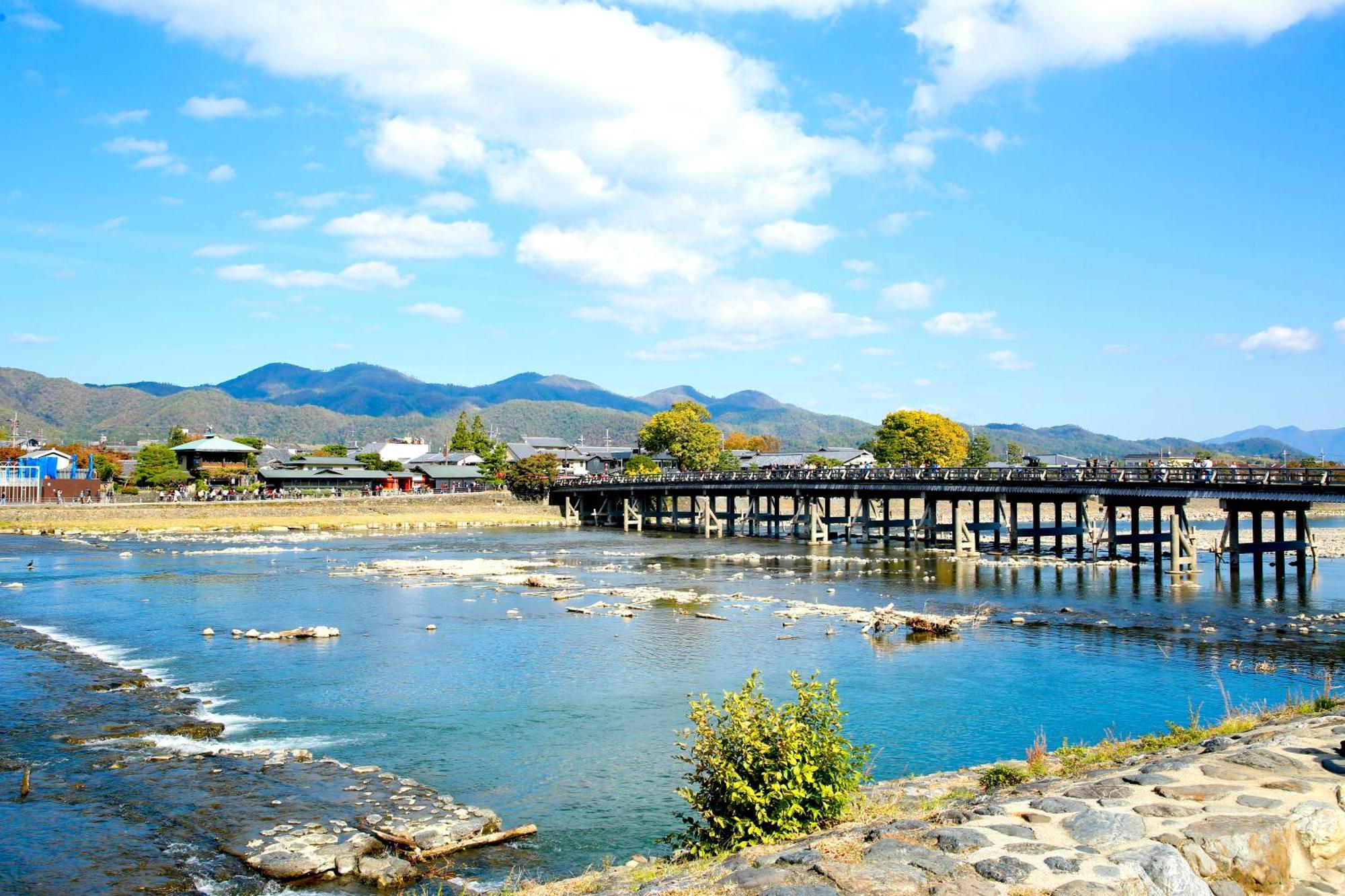 Kyoto Arashiyama Onsen Ryokan Togetsutei Ngoại thất bức ảnh